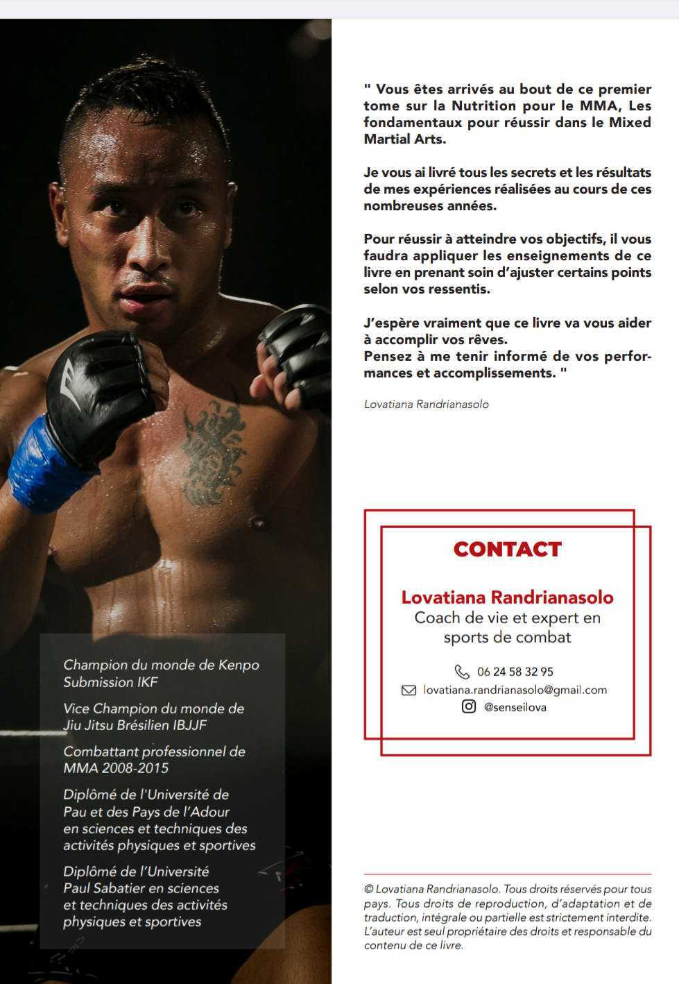 Nutrition pour le MMA