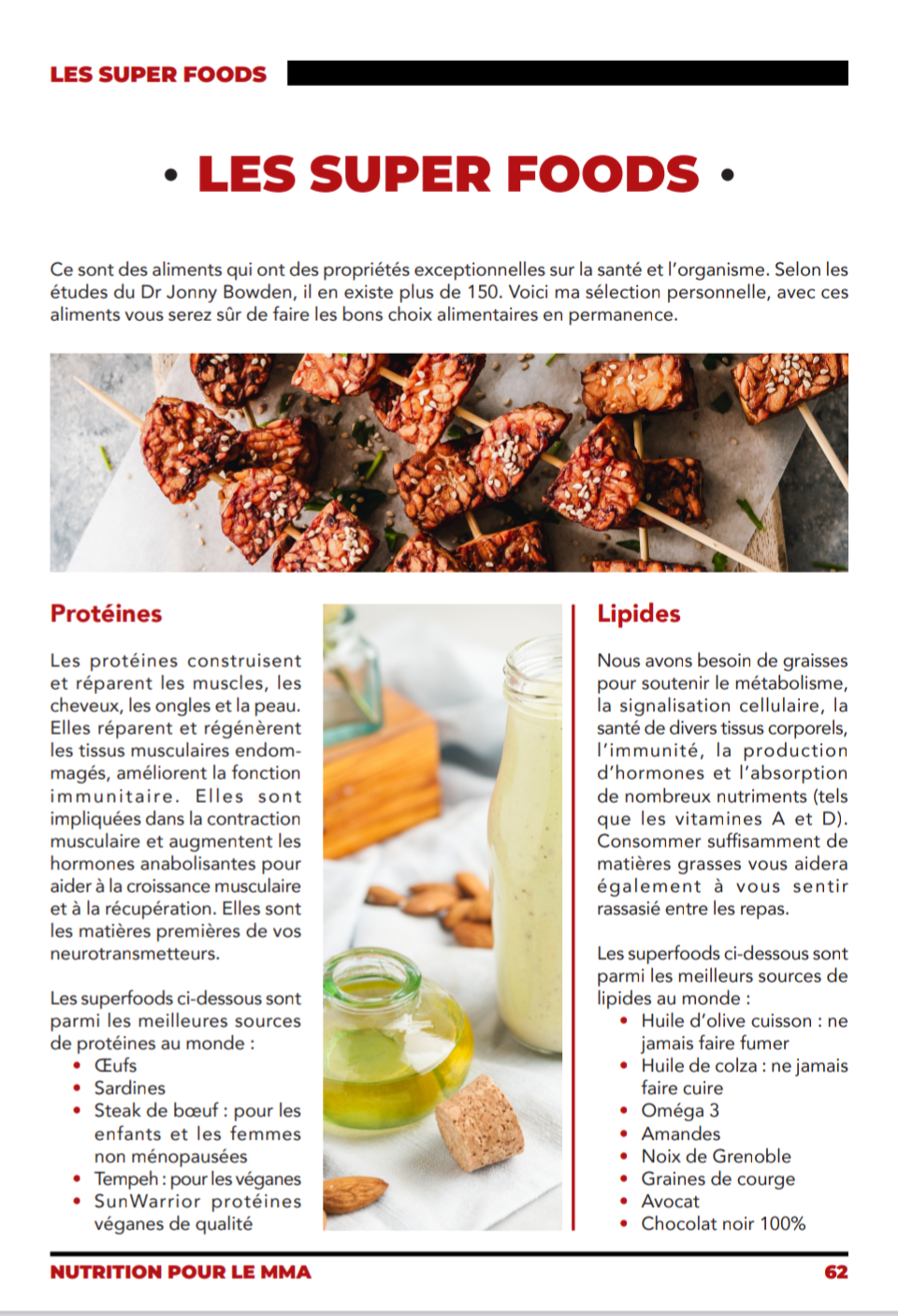 Nutrition pour le MMA
